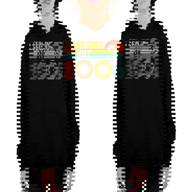 Legend Since July 2006 16Th Gifts Birthday 16 Years Old  Youth Hoodie