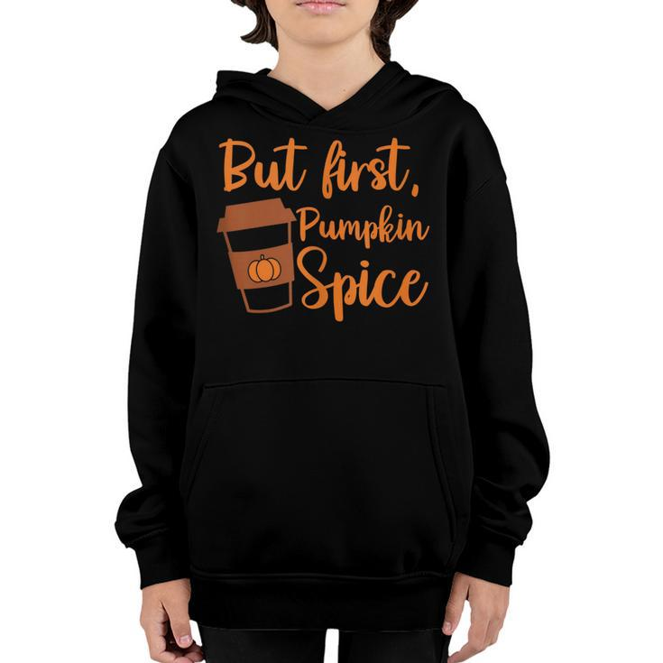 Women Pumpkin Spice Fall Season  Youth Hoodie