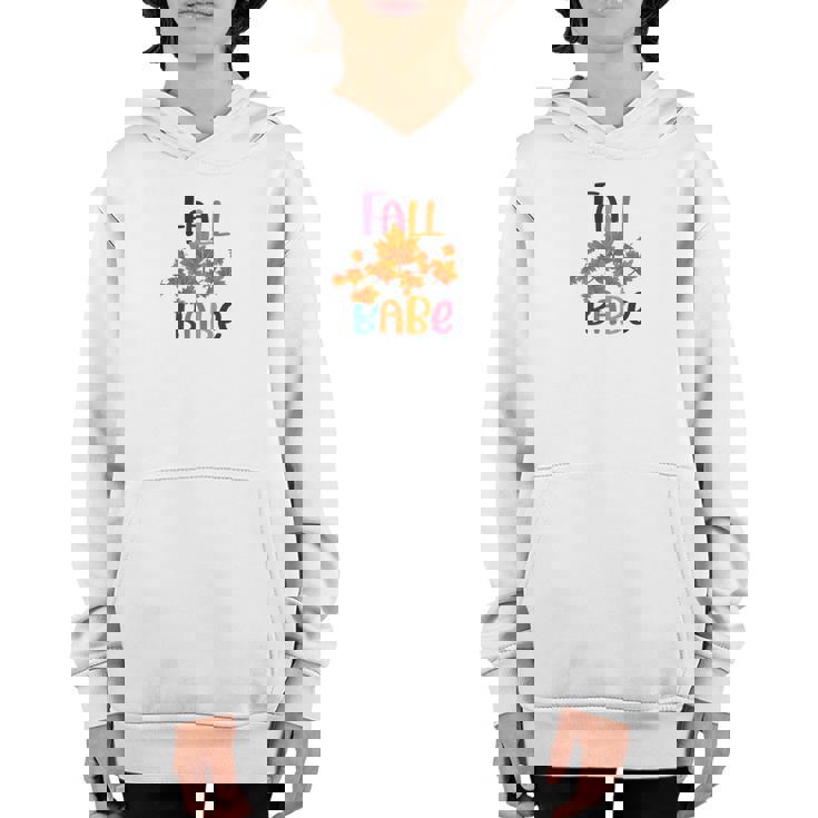 Autumn Leaves Fall Babe Youth Hoodie