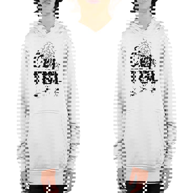 Creep It Real Halloween Quote Saying Youth Hoodie