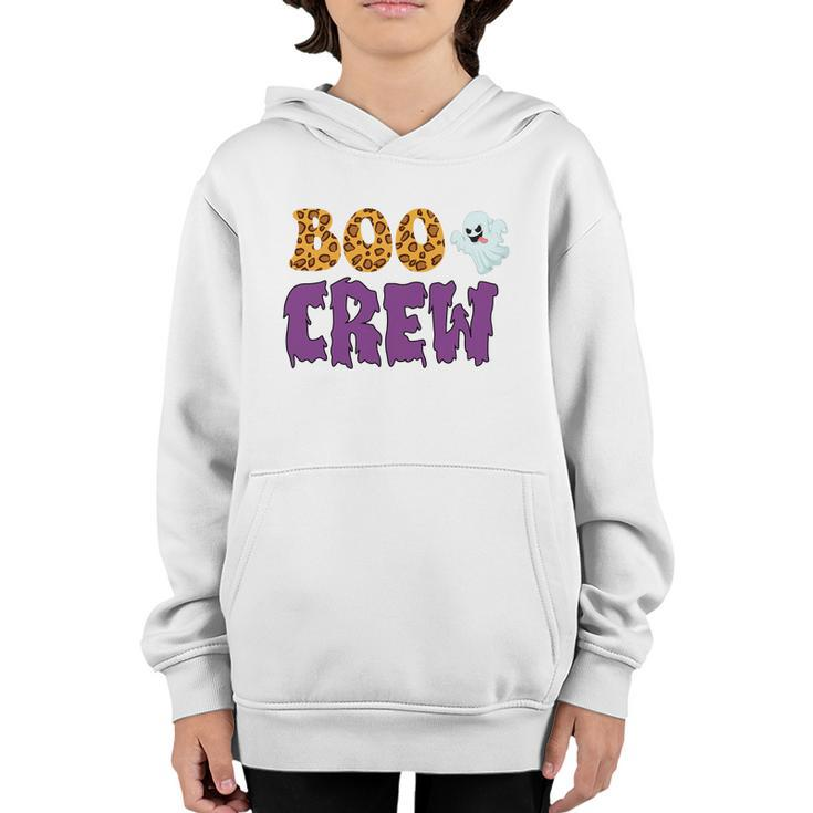 Halloween Gift Boo Crew Cute Boo Youth Hoodie