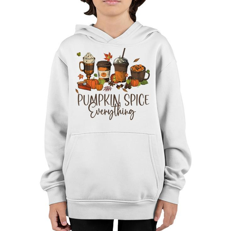 Halloween Pumpkin Spice Everything Thanksgiving  V2 Youth Hoodie