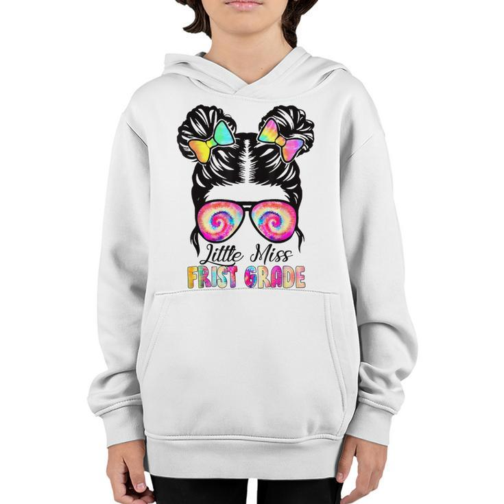 Little Miss First Grade Girls Back To School  1St Grade  V2 Youth Hoodie