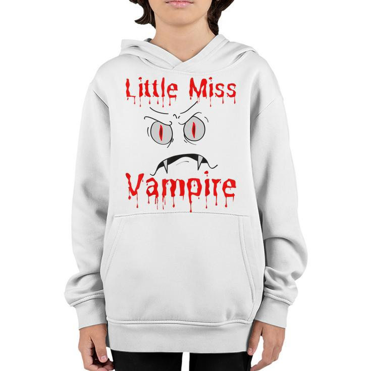 Little Miss Vampire Halloween Costume Girl Funny Girls Scary  Youth Hoodie