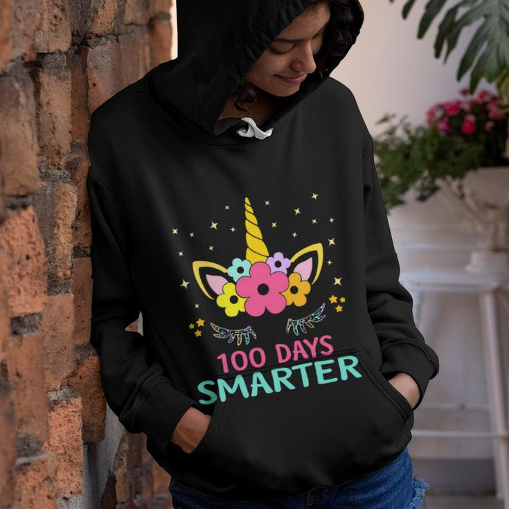 100 Days Smarter Unicorn 100 Days Of School Back To School Youth Hoodie