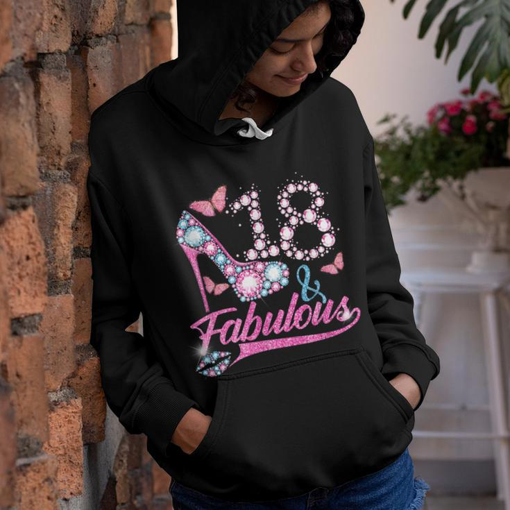 18 Year Old Gifts 18 & Fabulous 18Th Birthday For Women Girl Youth Hoodie