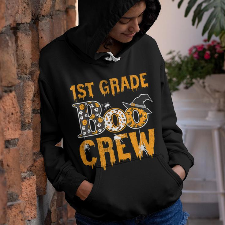 1St Grade Teacher Boo Crew Halloween 1St Grade Teacher Youth Hoodie