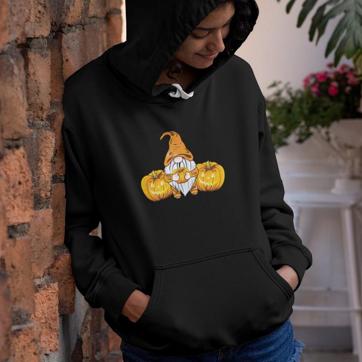 Fall Gnomes Yellow Pumpkin Spice Everything Nice Youth Hoodie