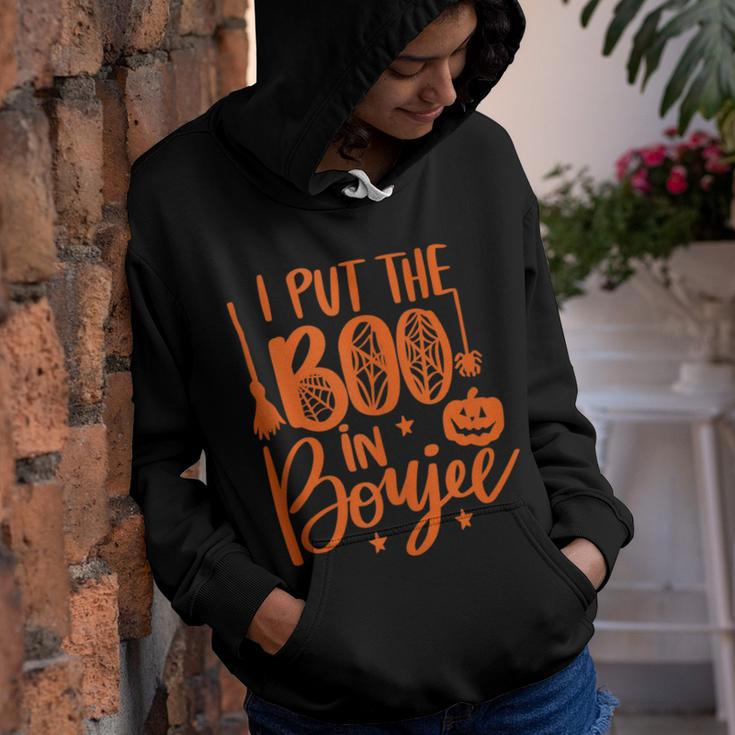 I Put The Boo In Boujee Funny Halloween Cute Youth Hoodie