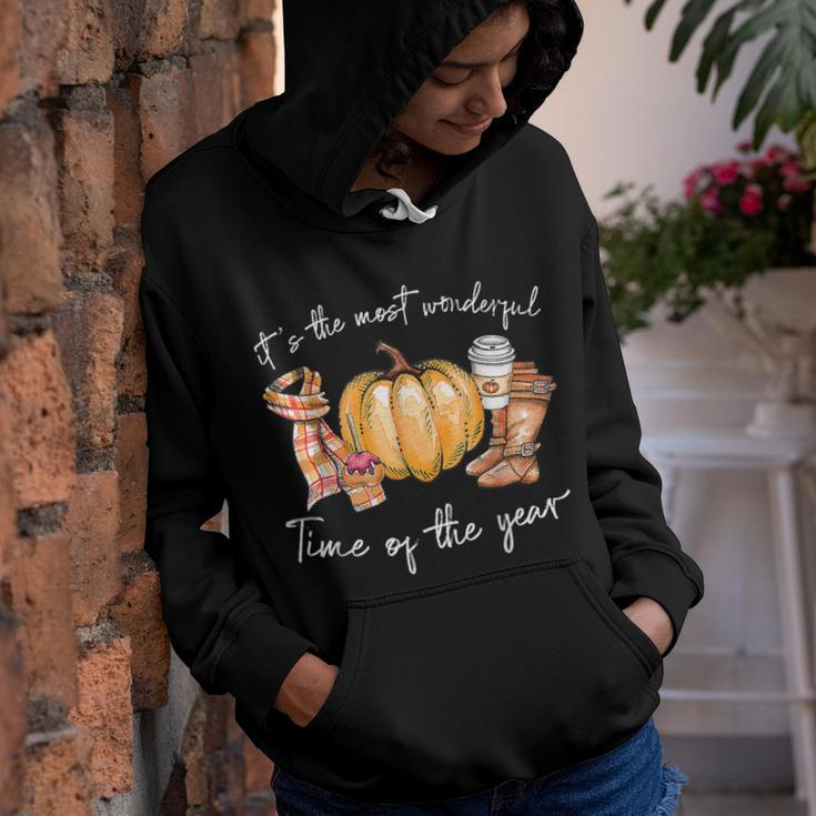 Its The Most Wonderful Time Of The Year Pumpkin Autumn Fall Youth Hoodie