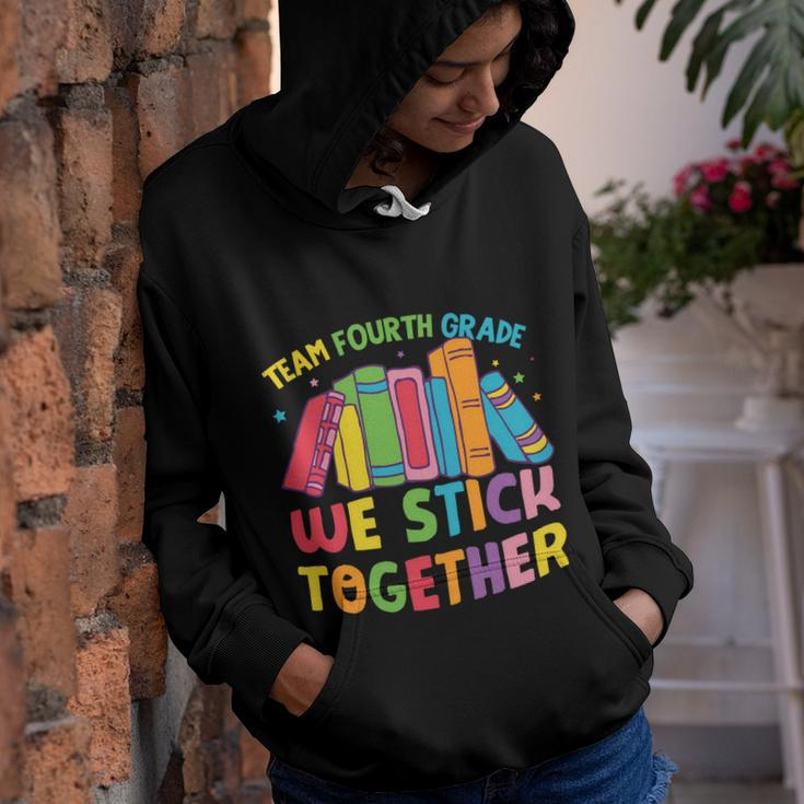 Team Fourth Grade We Stick Together Funny 4Th Grade Back To School Youth Hoodie