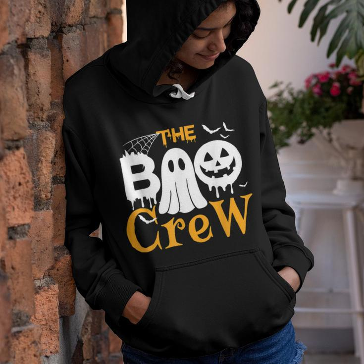 The Boo Crew - Scary Cute Ghost Pumpkin Halloween Youth Hoodie
