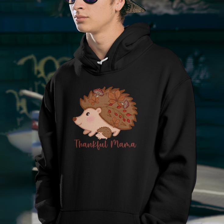 Thankful Mama Brown Bedgehog Cute Fall Gift Youth Hoodie