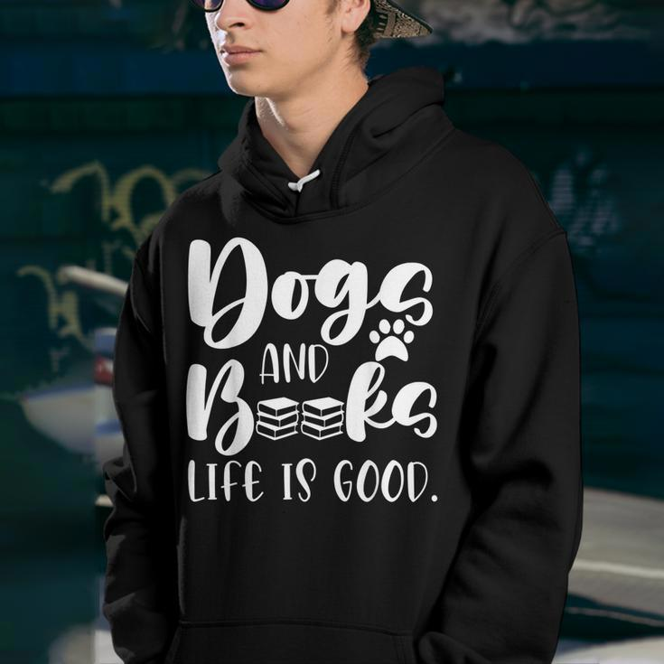 Funny Book Lovers Reading Lovers Dogs Books And Dogs Youth Hoodie
