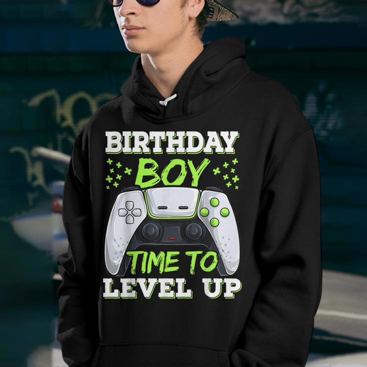 Time To Level Up For Boys Gamer Birthday Boy Youth Hoodie