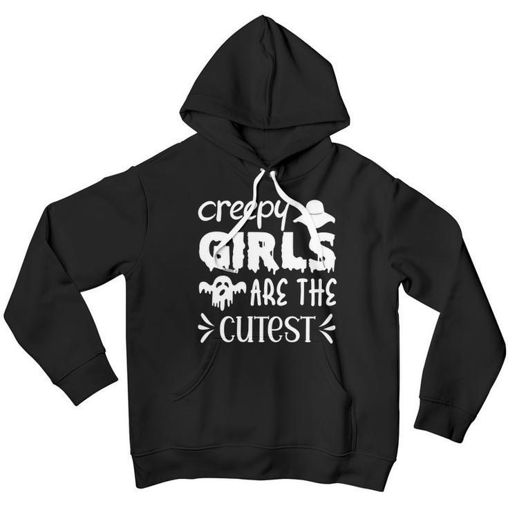 Creep Girl Are The Cutest Halloween Quote Youth Hoodie
