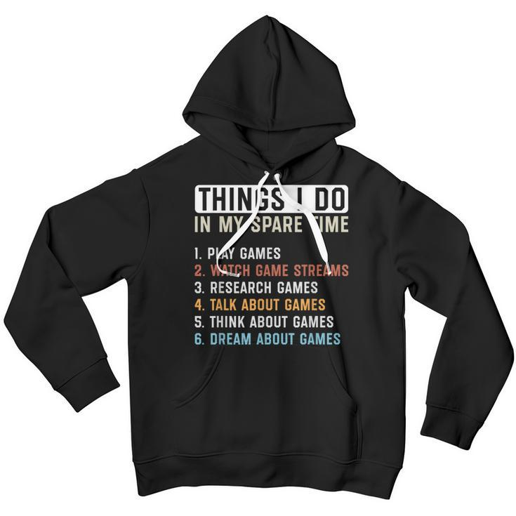 Funny Gamer Things I Do In My Spare Time Gaming Youth Hoodie