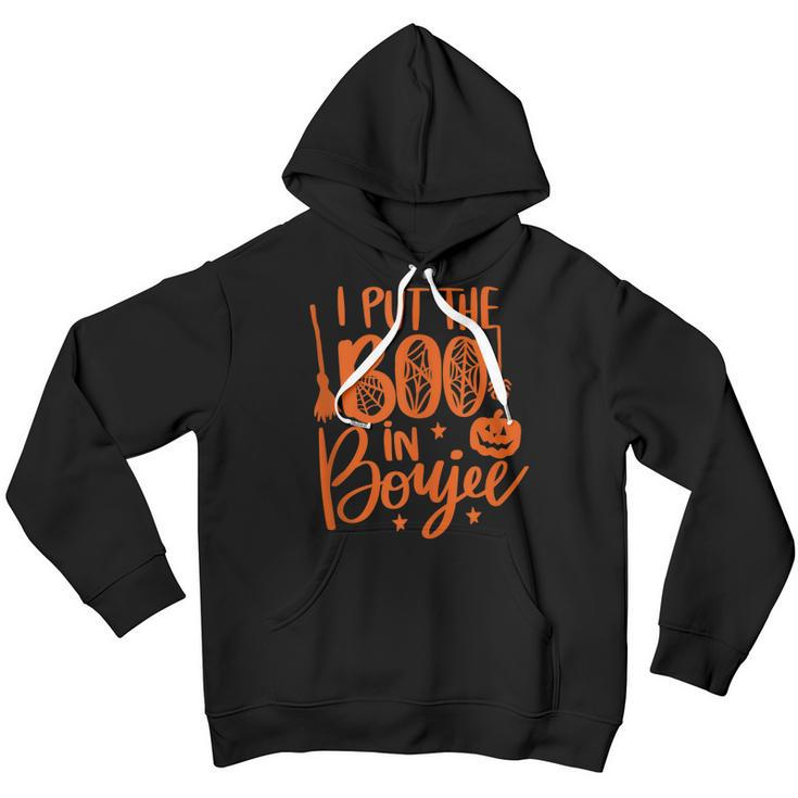 I Put The Boo In Boujee Funny Halloween Cute Youth Hoodie