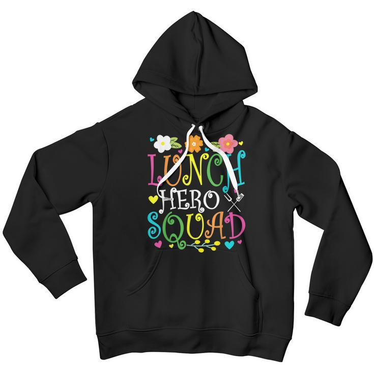 School Lunch Hero Squad Funny Cafeteria Workers Lunch Lady Youth Hoodie
