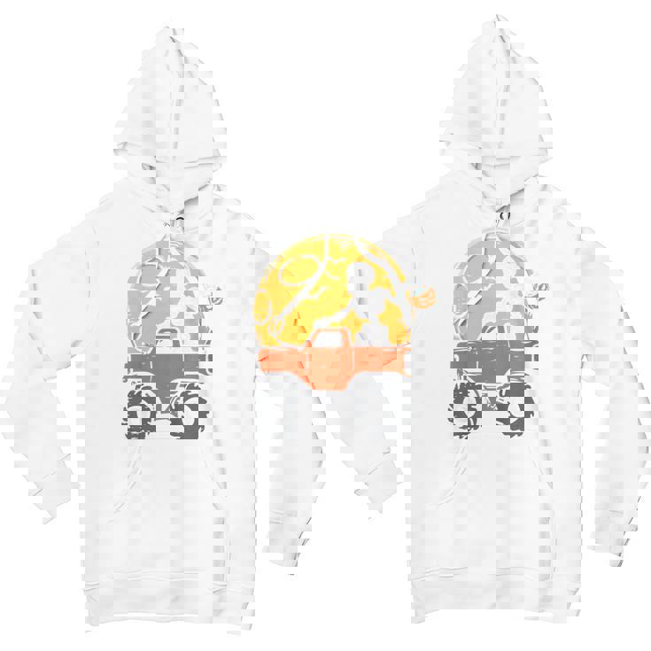 Kids Skeleton Monster Truck Moon Candy Toddler Boys Halloween Kid Youth Hoodie