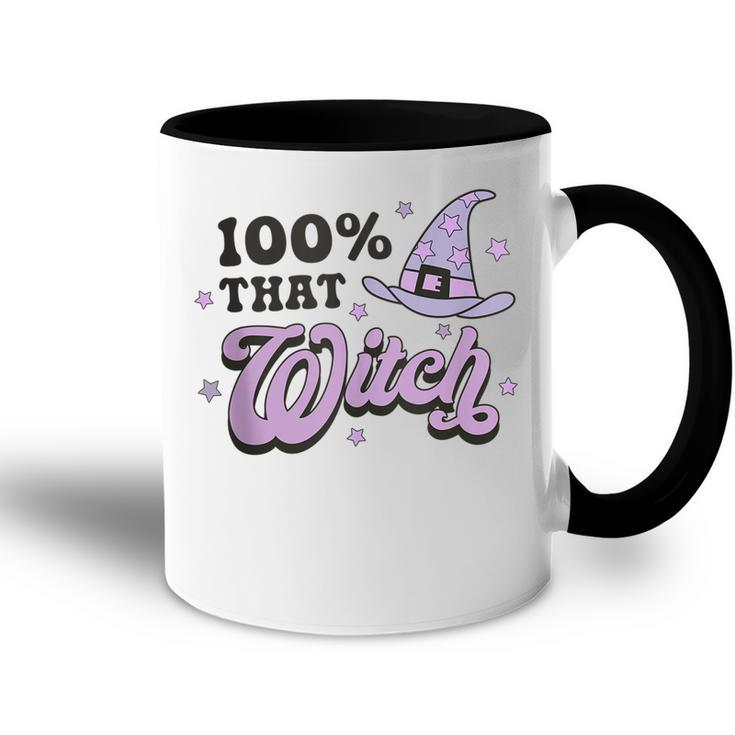 100 That Witch Witchy Woman Witch Vibes Funny Halloween  Accent Mug