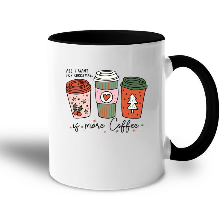 All I Want For Christmas Is More Coffee Accent Mug