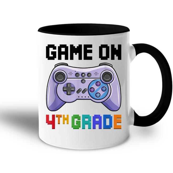 Back To School Game On 4Th Grade Gamer First Day Of School  Accent Mug