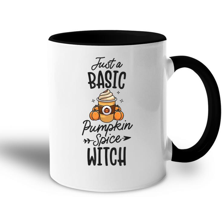 Basic Pumpkin Spice Witch Cute Thanksgiving Fall Autumn  V2 Accent Mug
