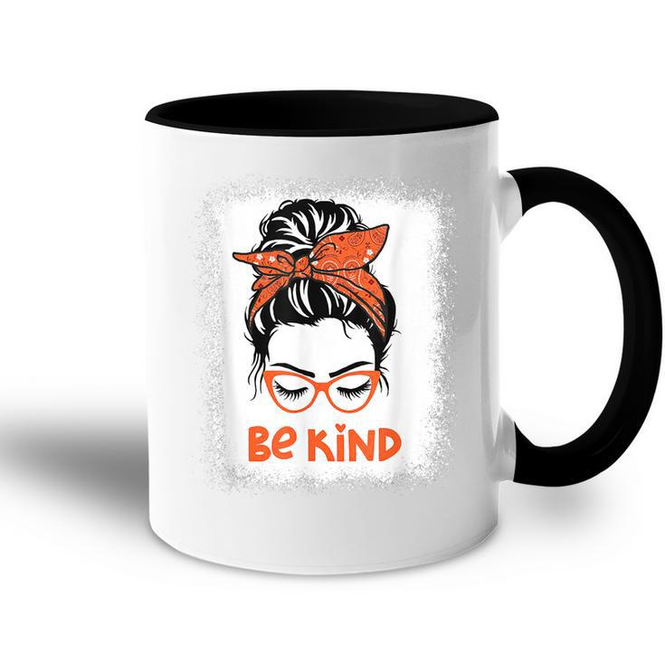 Be Kind We Wear Orange For Unity Day Messy Bun Womens  Accent Mug