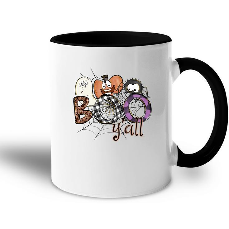 Boo Yall Funny Halloween Boo Crew Accent Mug
