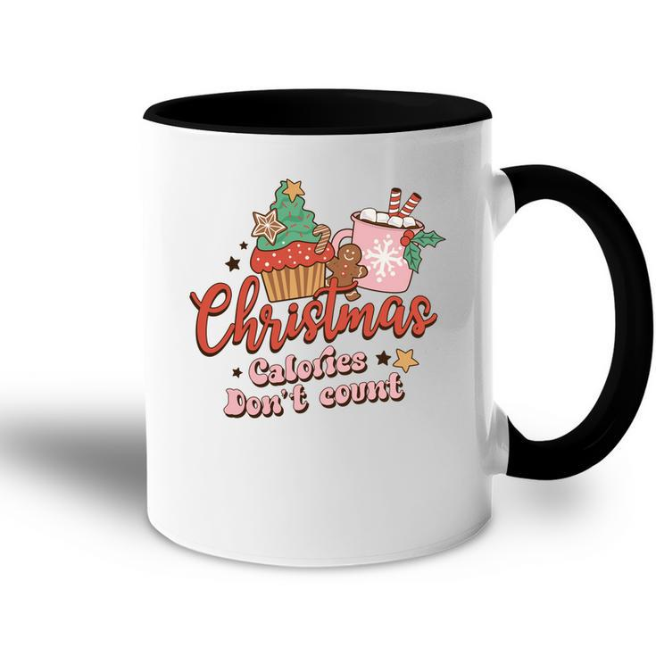 Christmas Calories Do Not Count Retro Christmas Gifts Accent Mug