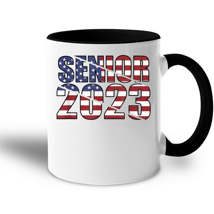 Class Of 2023 Usa Senior 2023 American Flag  Accent Mug