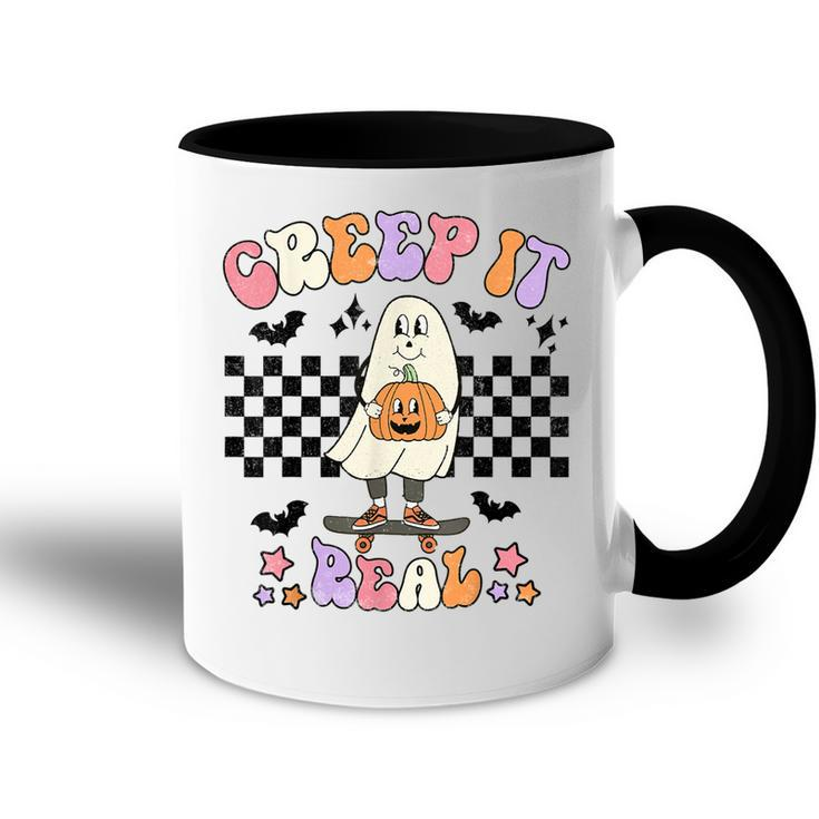 Creep It Real - Halloween Ghost Cute Halloween Ghost  Accent Mug