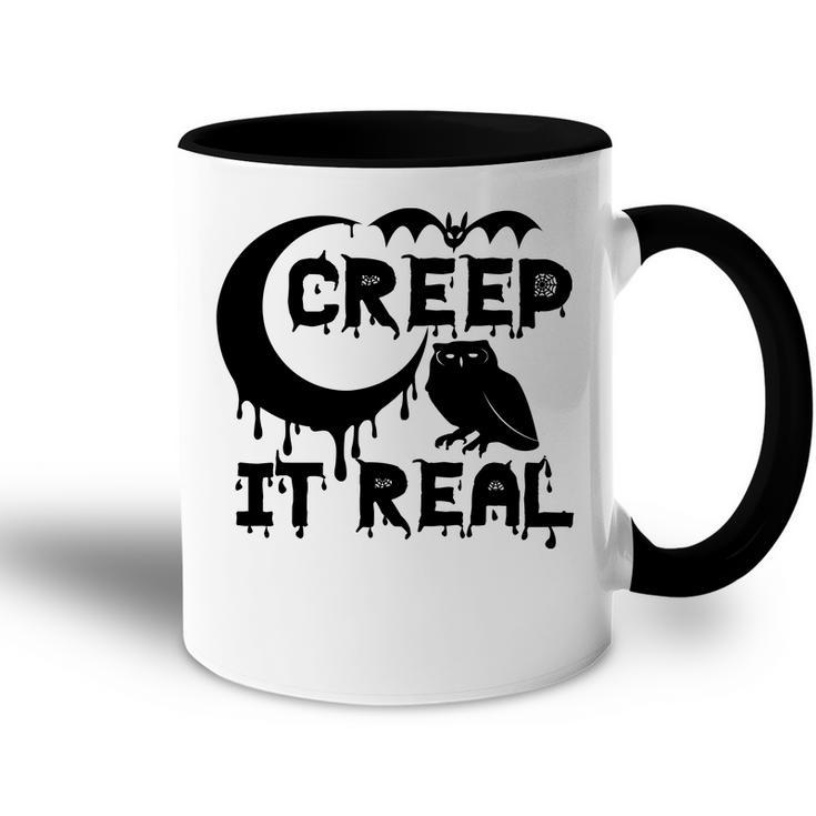 Creep It Real Moon Owl Halloween Night Accent Mug