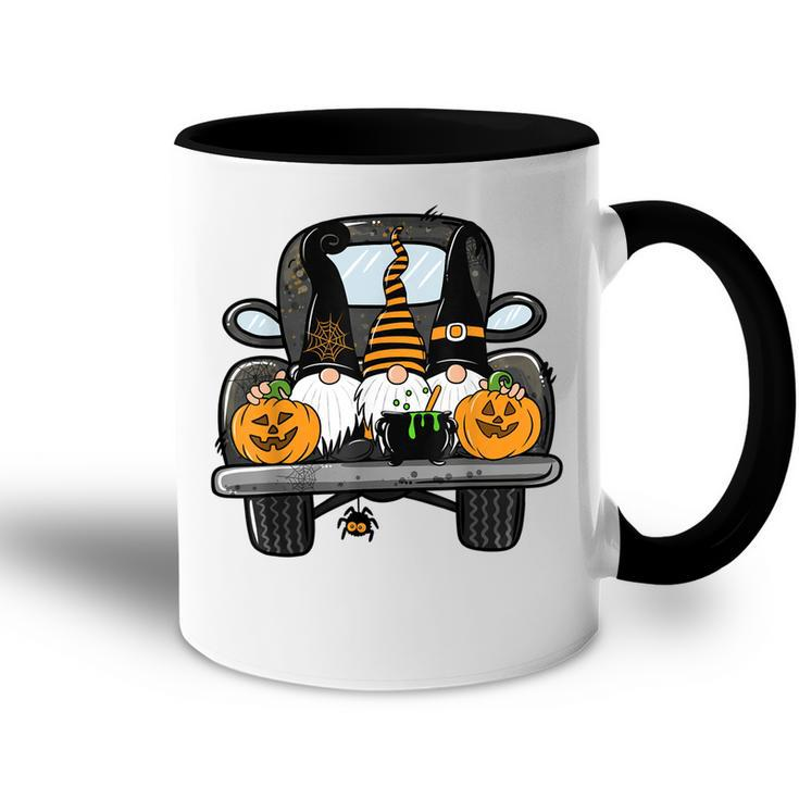 Fall Gnomes On Pumpkin Truck Halloween Costume Autumn Gift  Accent Mug