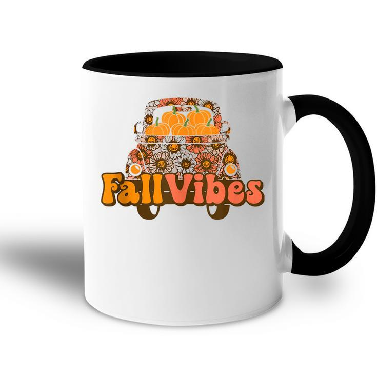 Fall Vibes Truck Thankful Truck Driver For Father Day  Accent Mug