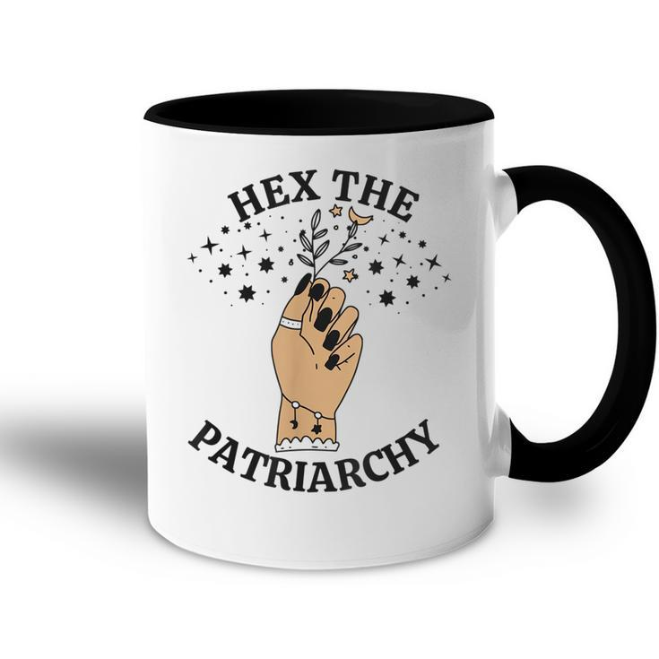 Feminist Witch Hex The Patriarchy  V2 Accent Mug