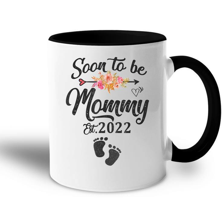 First Time Mom Pregnancy Soon To Be Mommy 2022 Mothers Day  Accent Mug