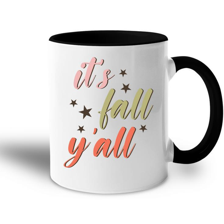 Funny Its Fall Yall Season Present Accent Mug