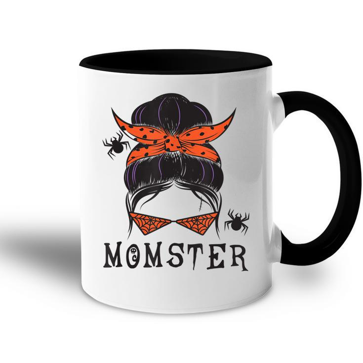 Funny Momster Halloween Witch Spider Cute Momster Glass   Accent Mug