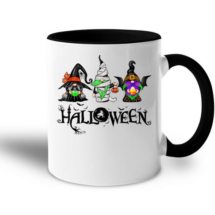 Gnome Witch Halloween Gnome Mummy Vampire Pumpkin Bleached  Accent Mug