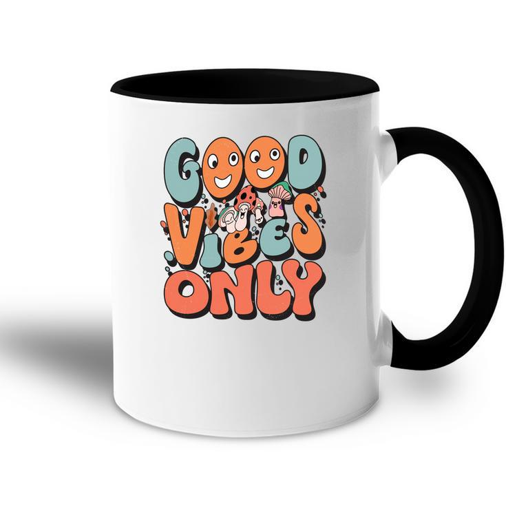 Good Vibes Only Fall Groovy Style Accent Mug