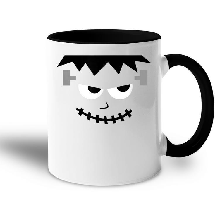 Halloween Frankenstein Monster Face  For Kids Accent Mug