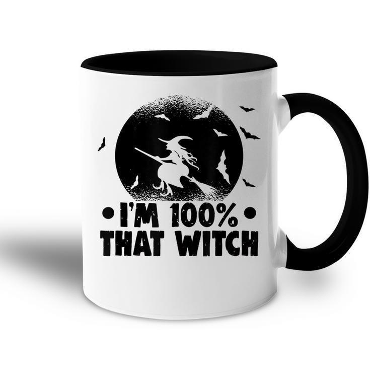 Halloween Party Im 100 That Witch Spooky Halloween  Accent Mug