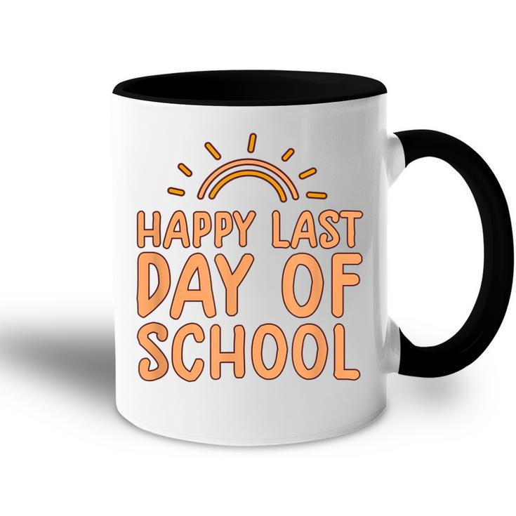 Happy Last Day Of School Students And Teachers Graduation  V3 Accent Mug