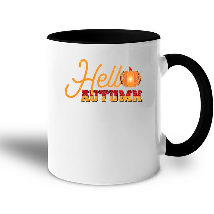 Hello Autumn Pumpkin Hello Fall Accent Mug