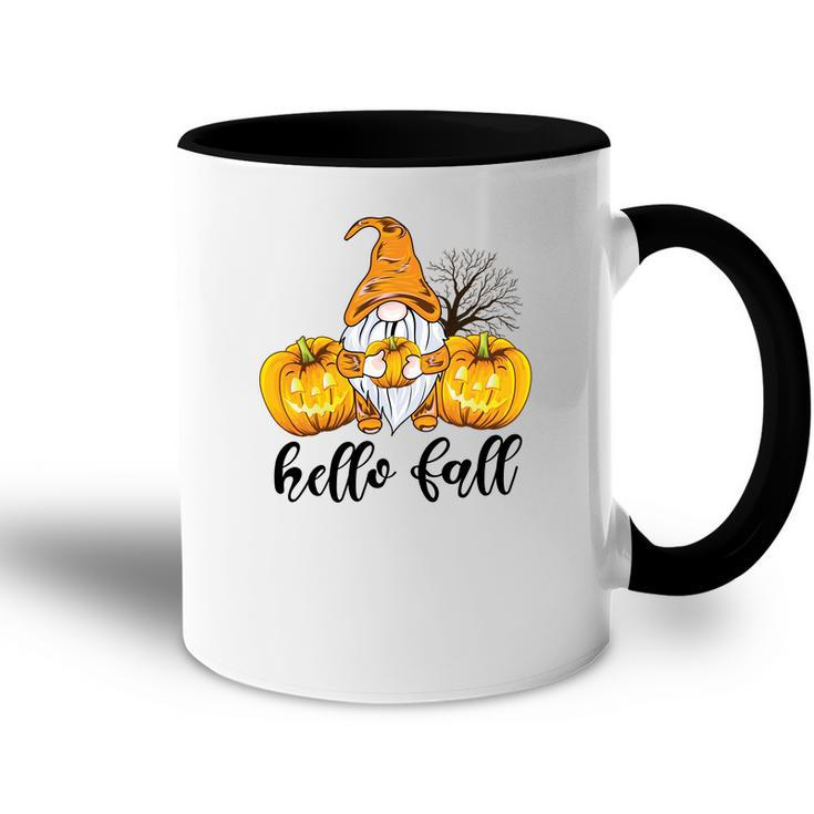 Hello Fall Pumpkin Gnomes Gift Season Accent Mug