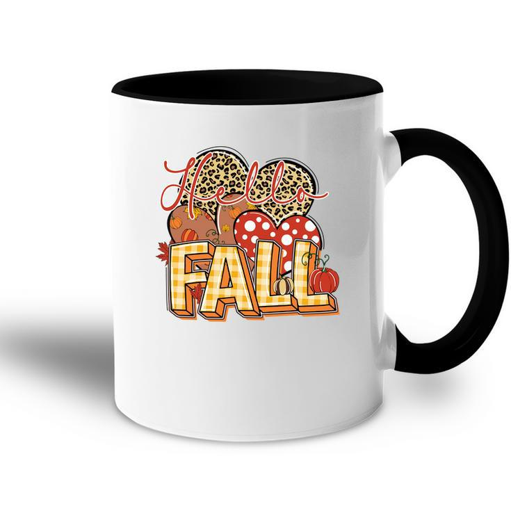 Hello Fall Thanksgiving Autumn Gifts Accent Mug
