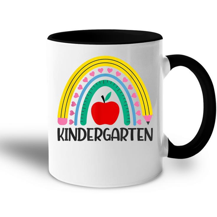 Hello Kindergarten Rainbow Teacher Student Back To School  Accent Mug