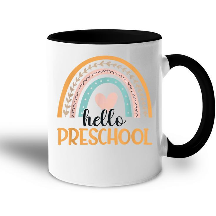 Hello Preschool Rainbow Teachers Students Back To School  Accent Mug
